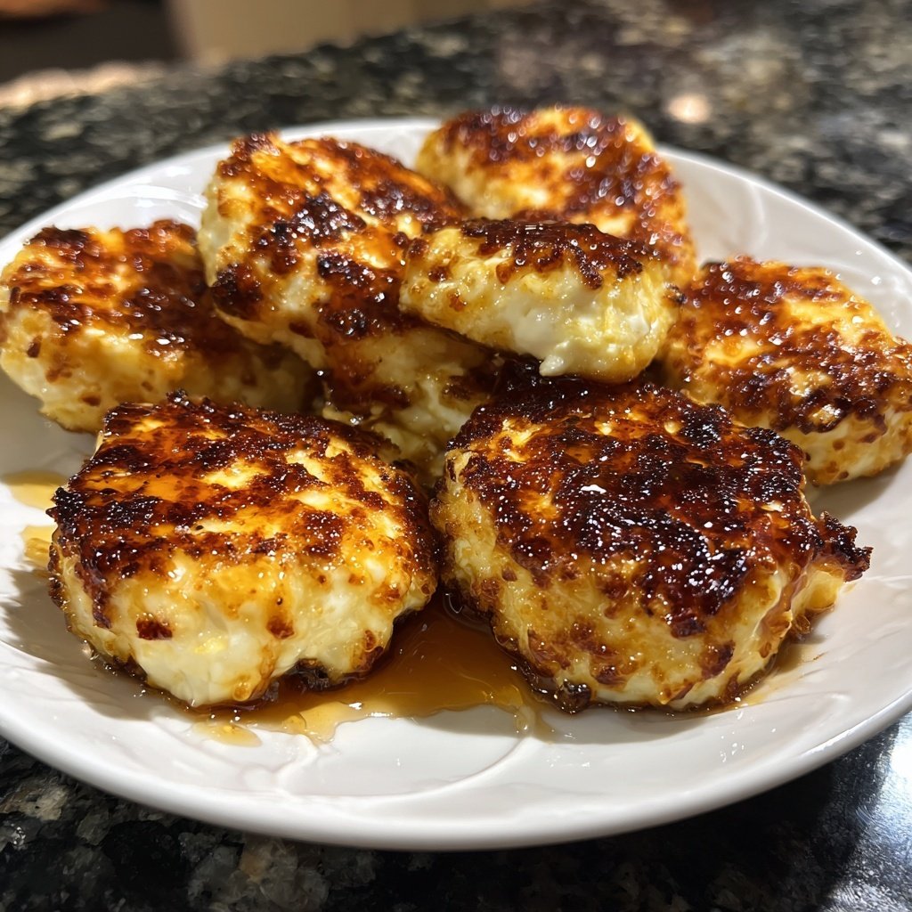Halloumi Sliders with Honey Drizzle