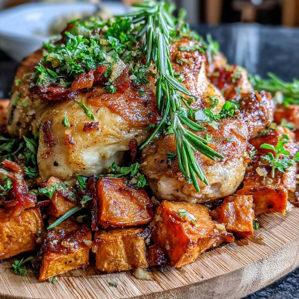 Healthy Chicken And Roasted Sweet Potatoes