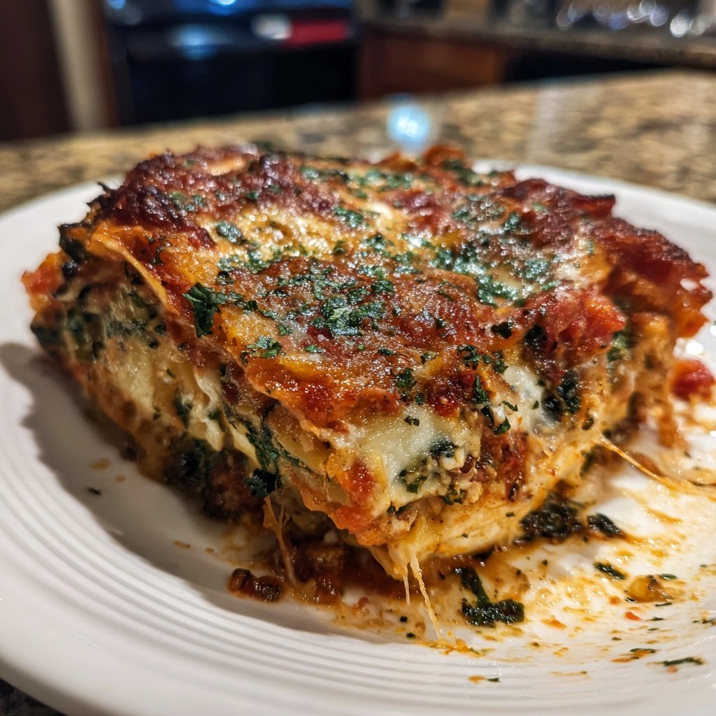 Sunday Baked Spinach Lasagna
