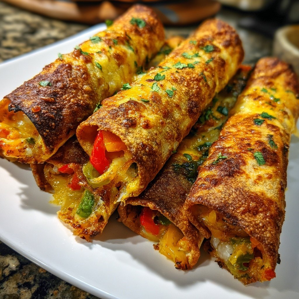 Super Bowl Food Cheesy Vegetable Taquitos