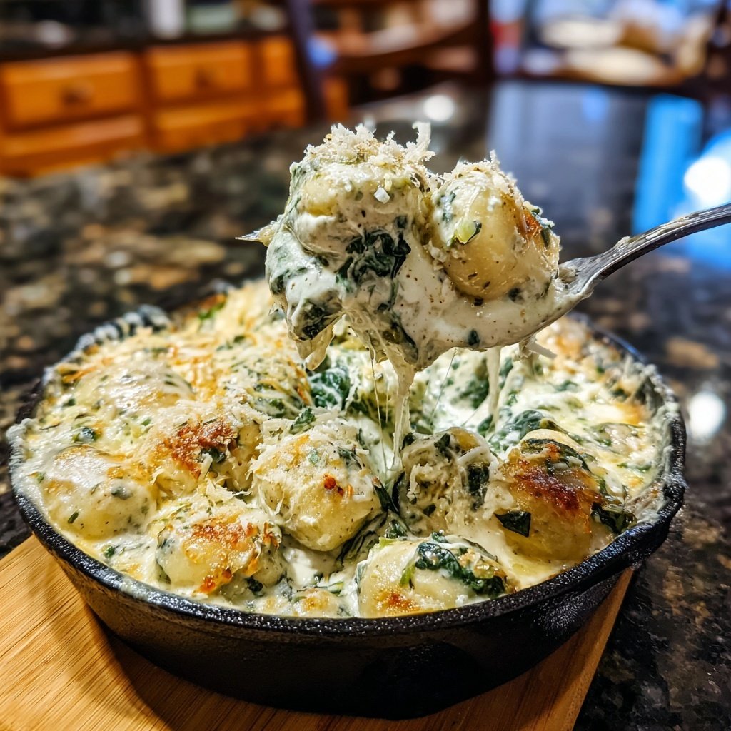 Creamy Spinach Gnocchi