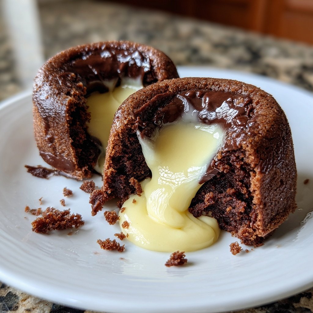 White Chocolate Lava Cakes