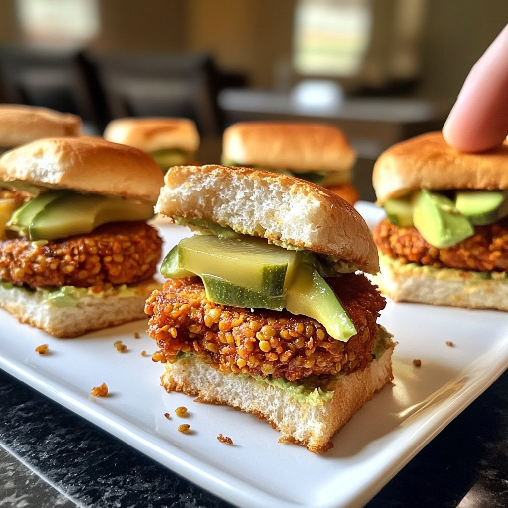 Sliders with Spicy Lentil Patties