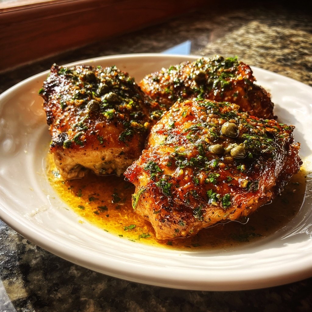 Chicken with Lemon Caper Butter
