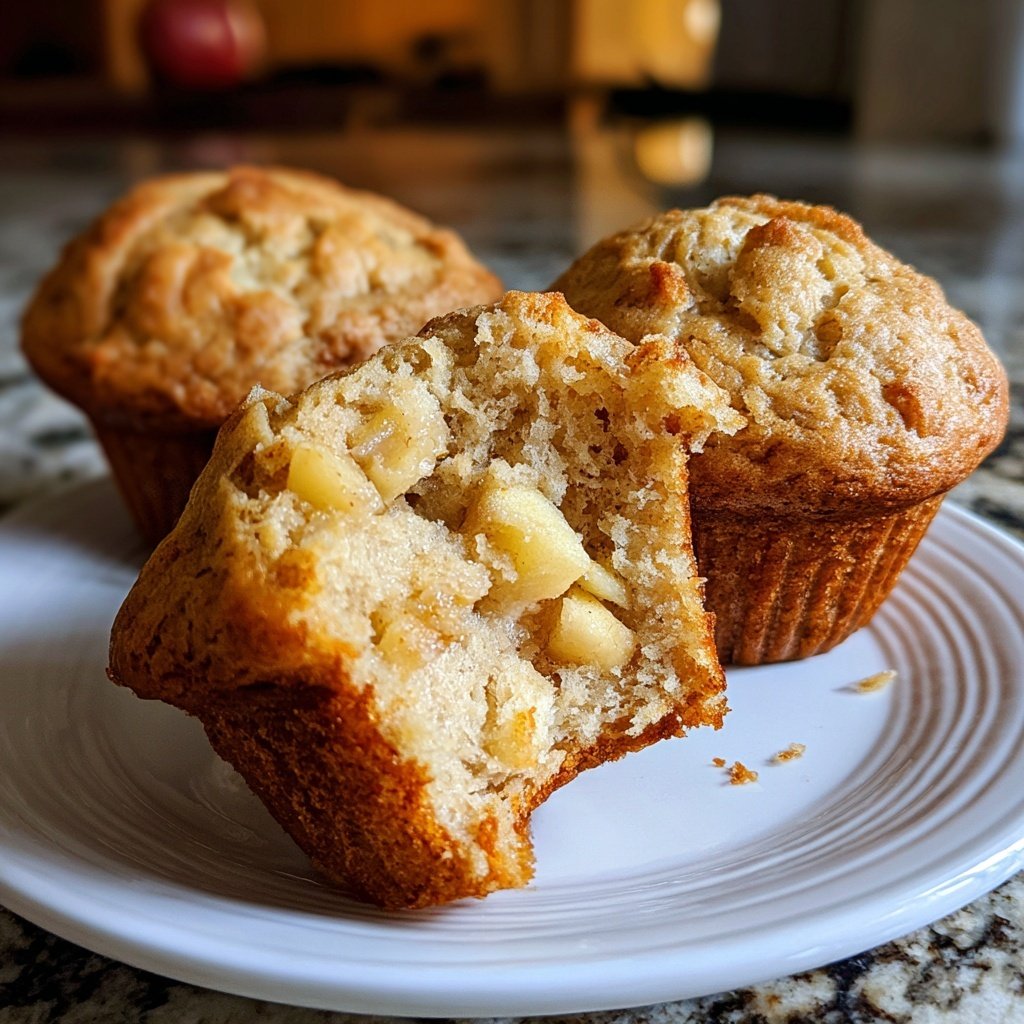 Healthy Apple Cinnamon Muffins