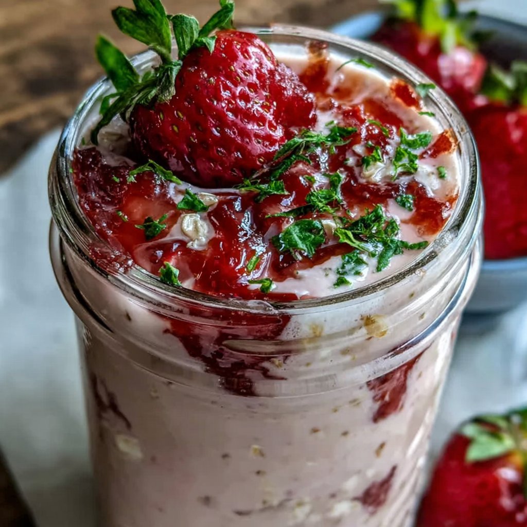 Strawberry Oat Yogurt Smoothie