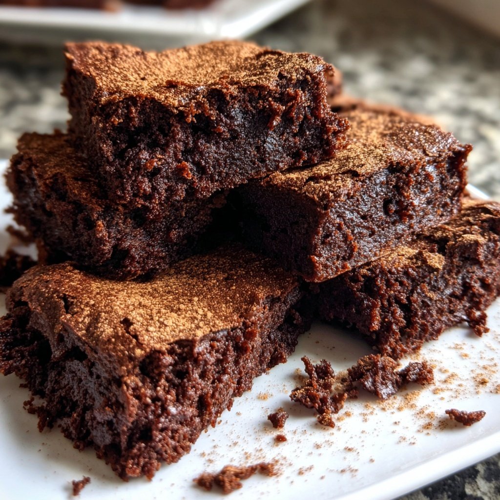 Cottage Cheese Brownies with Cinnamon