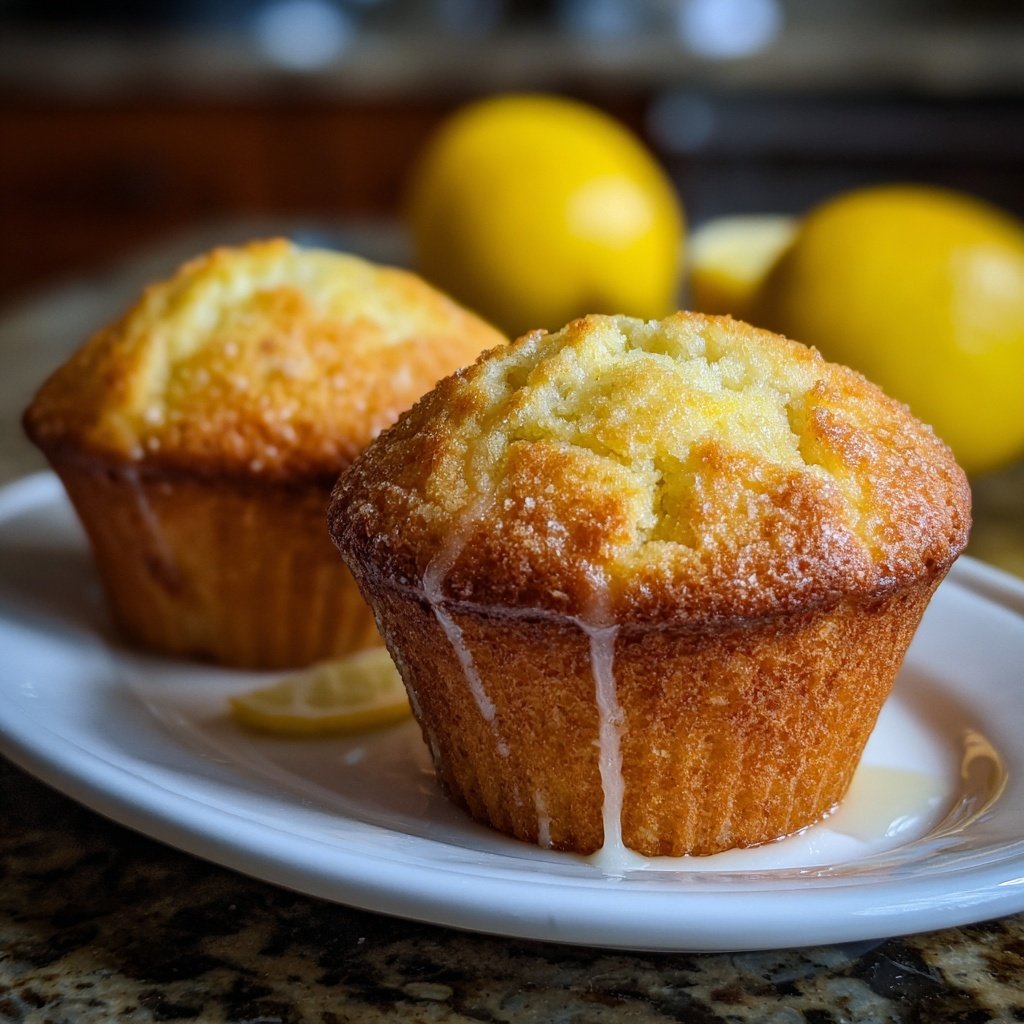 Limoncello Lemon Muffins