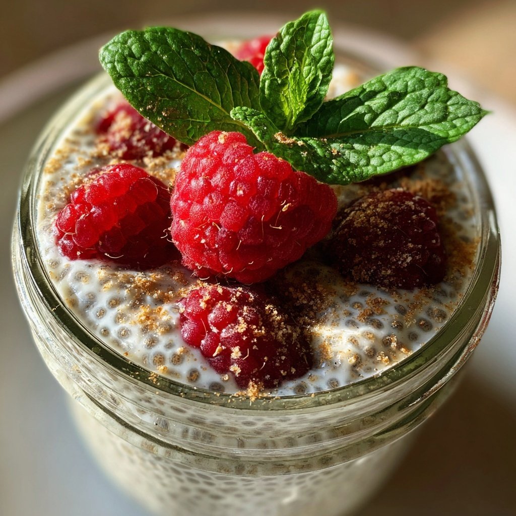 Valentine Breakfast Vanilla Chia Pudding