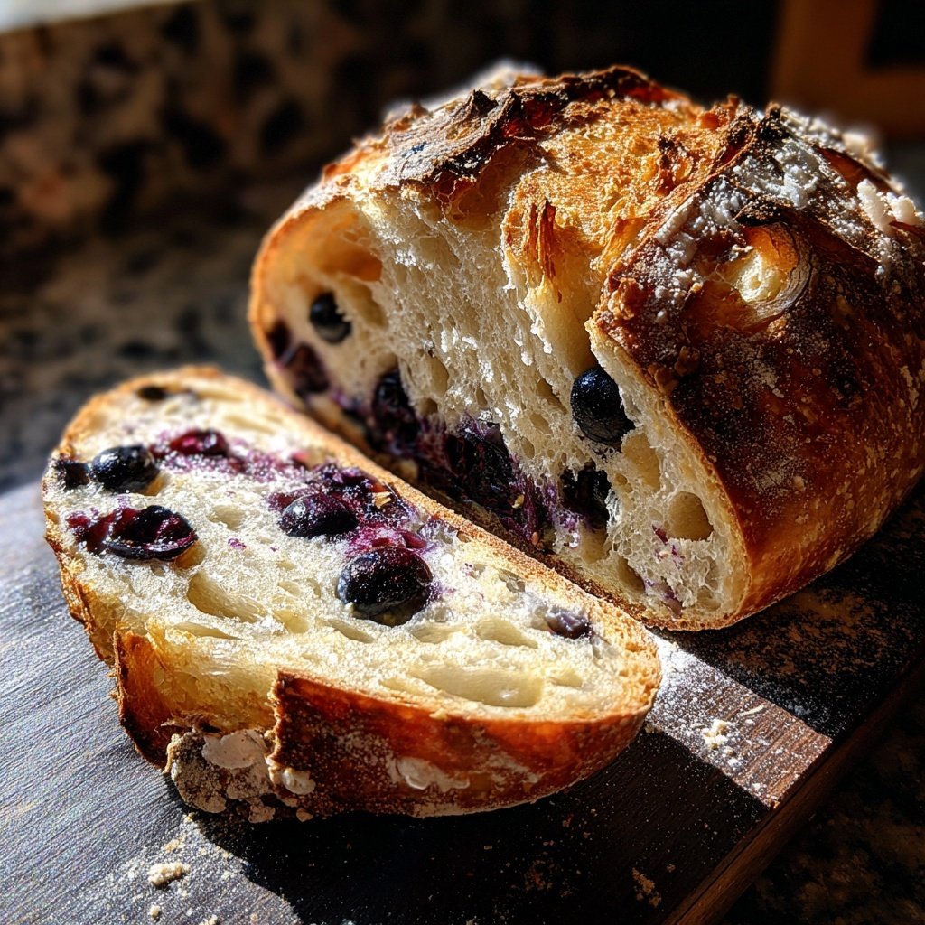 Blueberry Lemon Sourdough Bread