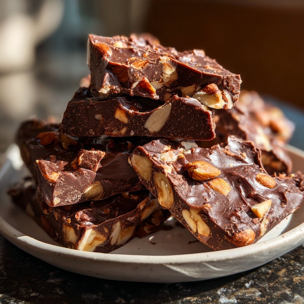 Chocolate Almond Snack Fudge