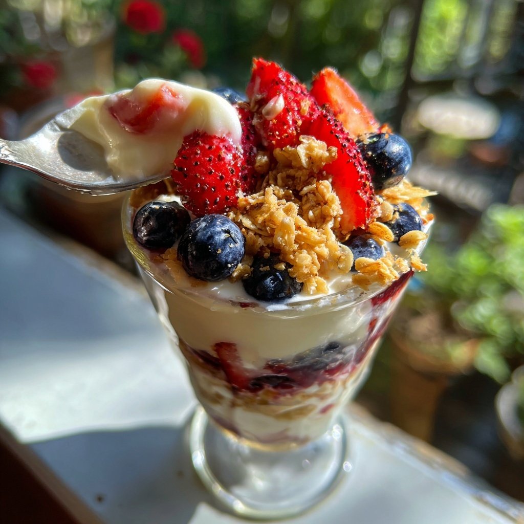 Berry Yogurt Breakfast Glass