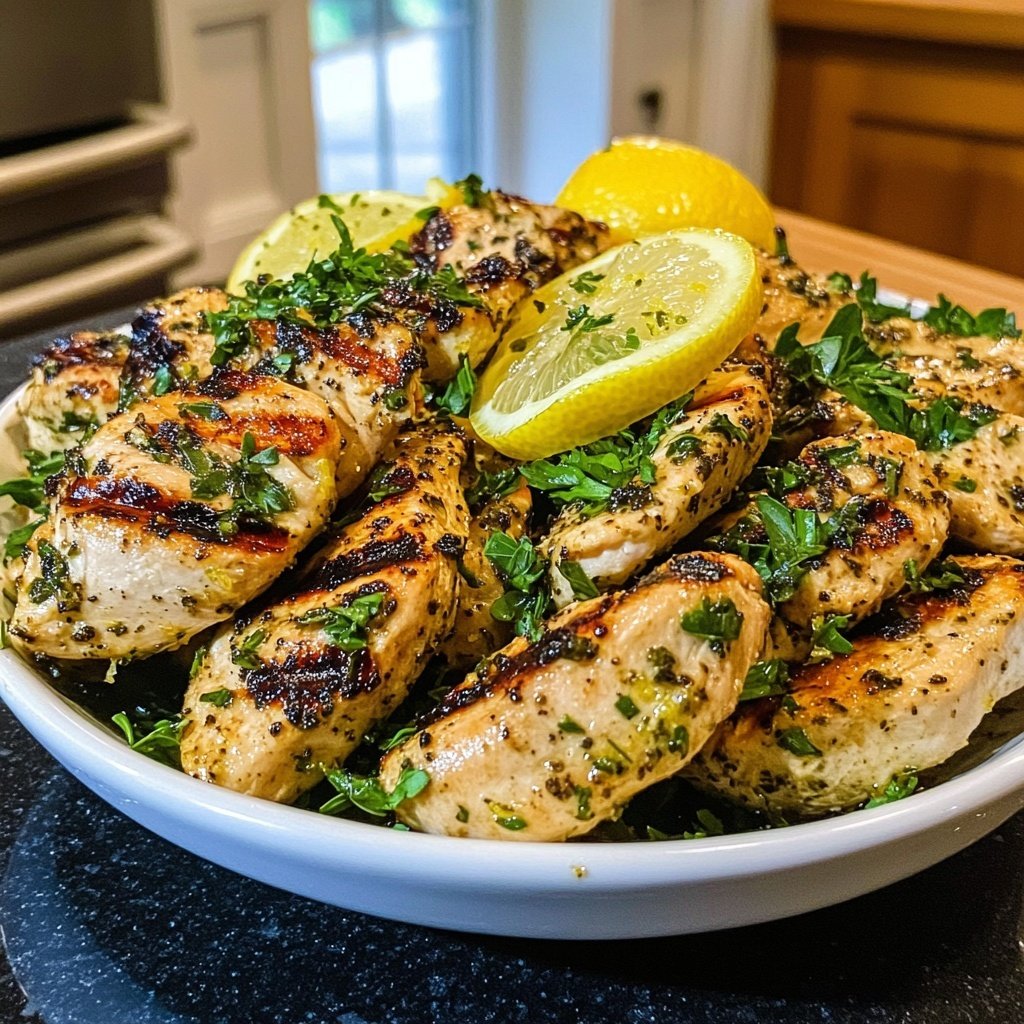 Grilled Lemon Herb Chicken Bowl
