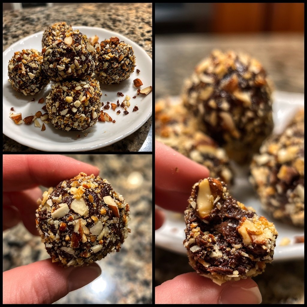 Chocolate Hazelnut Almond Energy Bites