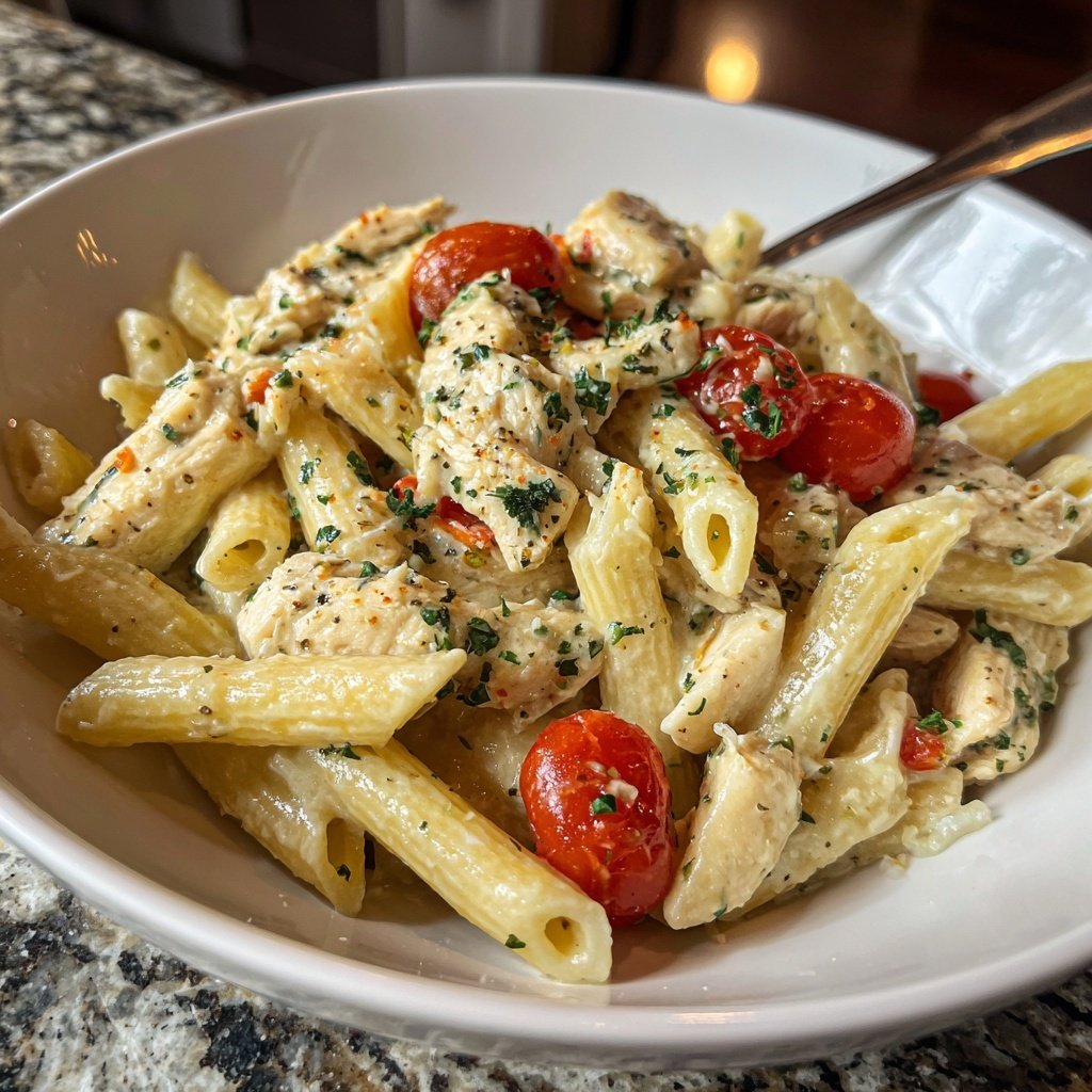 High Protein Chicken Pasta